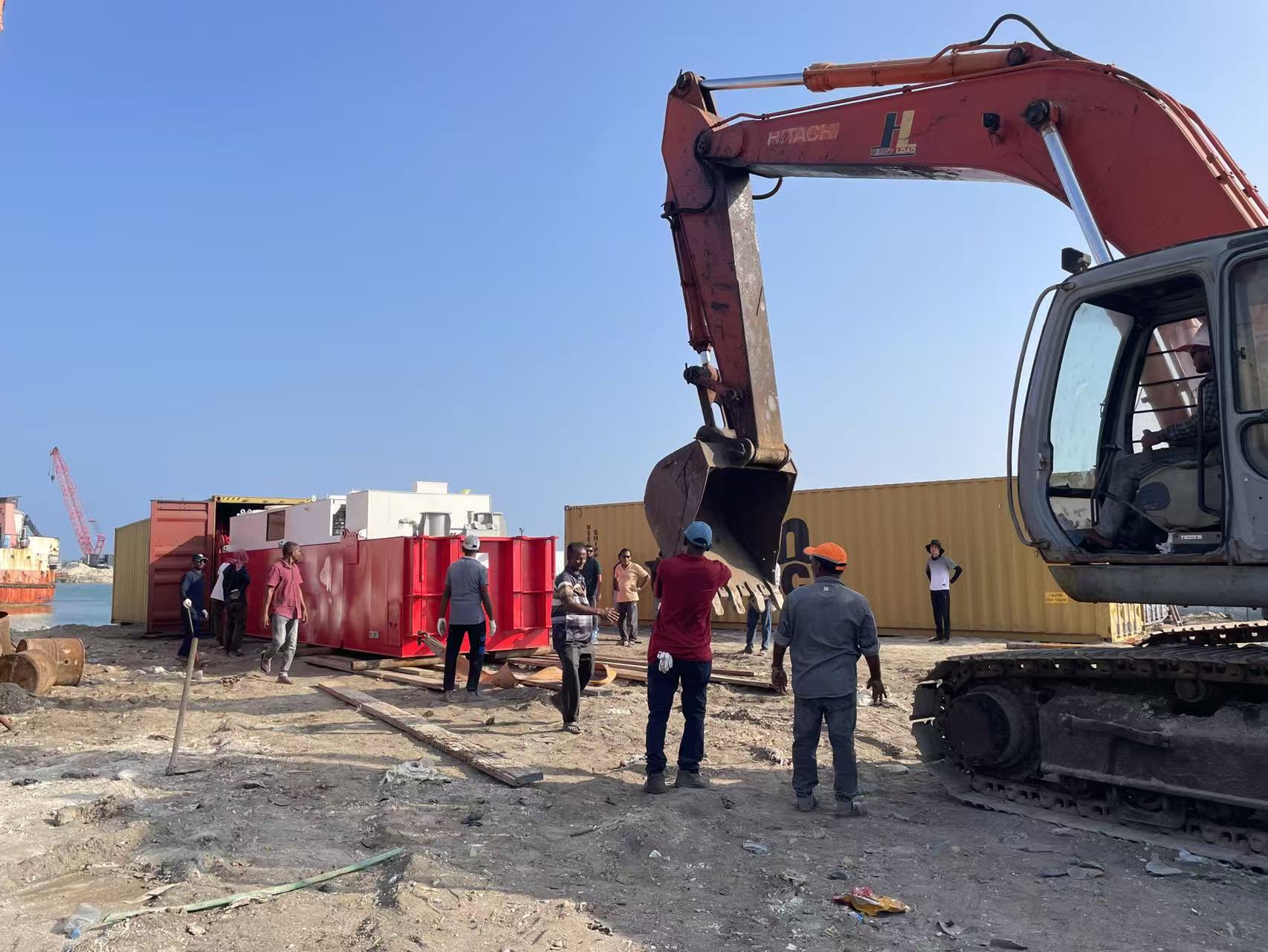 ¡Montado en dos días! La draga de succión con cortador JMD350 aterriza en Maldivas para operaciones de dragado